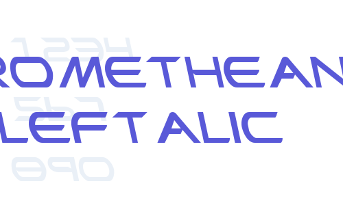 Promethean Leftalic Font