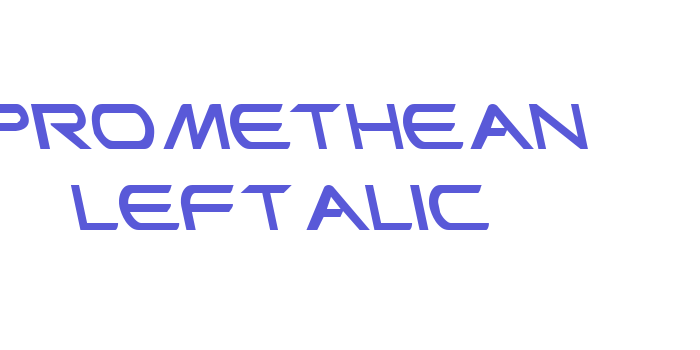 Promethean Leftalic Font Download