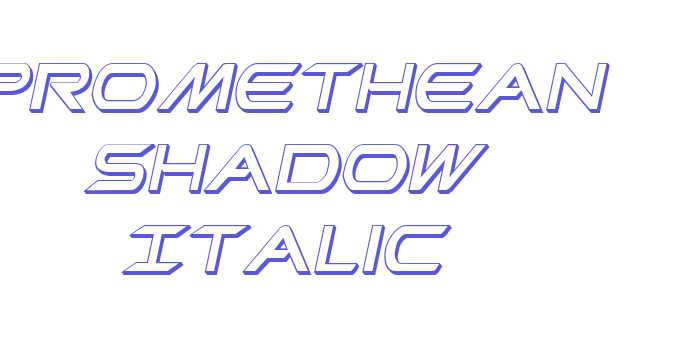 Promethean Shadow Italic Font Download