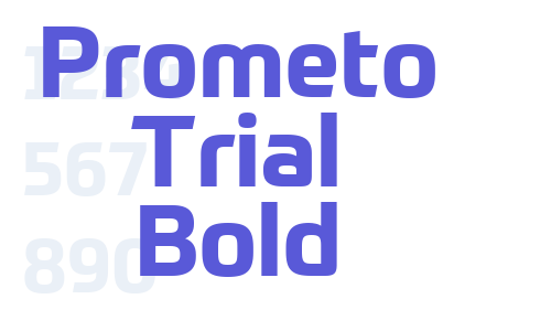 Prometo Trial Bold Font Download