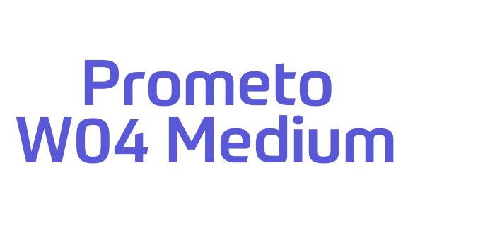 Prometo W04 Medium Font Download