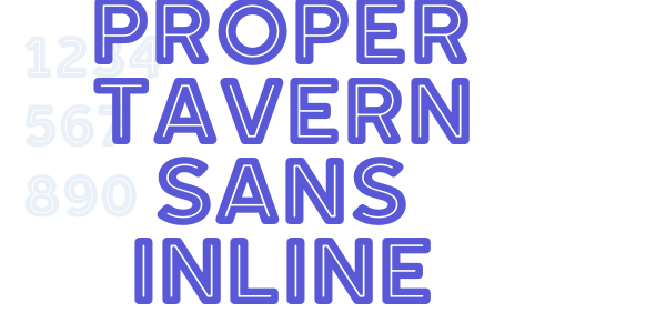 Proper Tavern Sans InLine font free