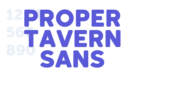 Proper Tavern Sans font free