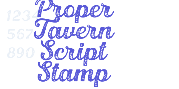 Proper Tavern Script Stamp font free