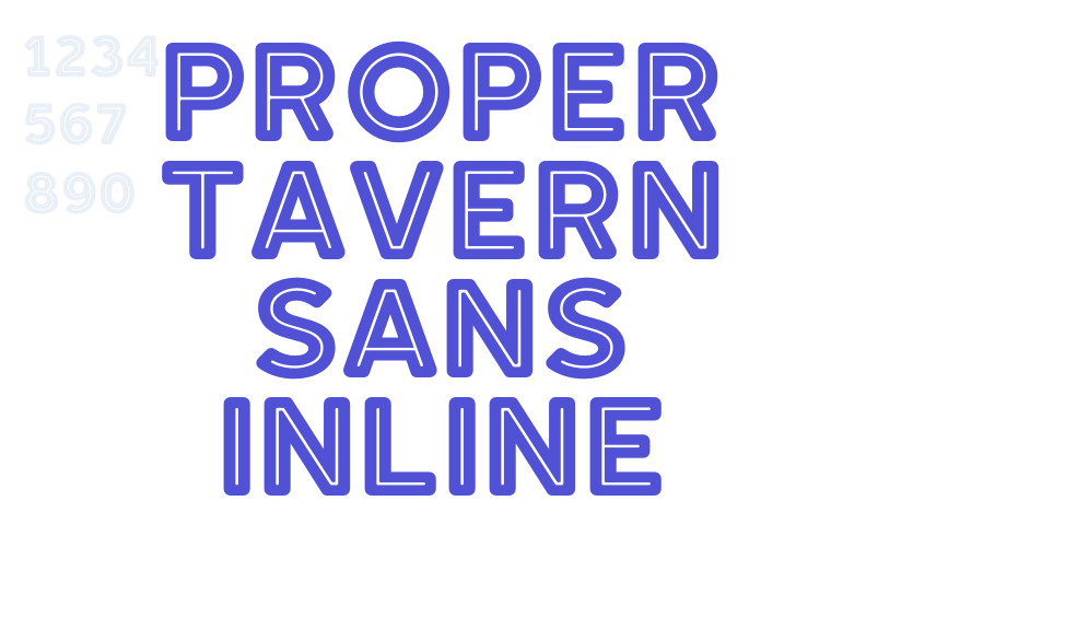 Proper Tavern Sans InLine-font-download