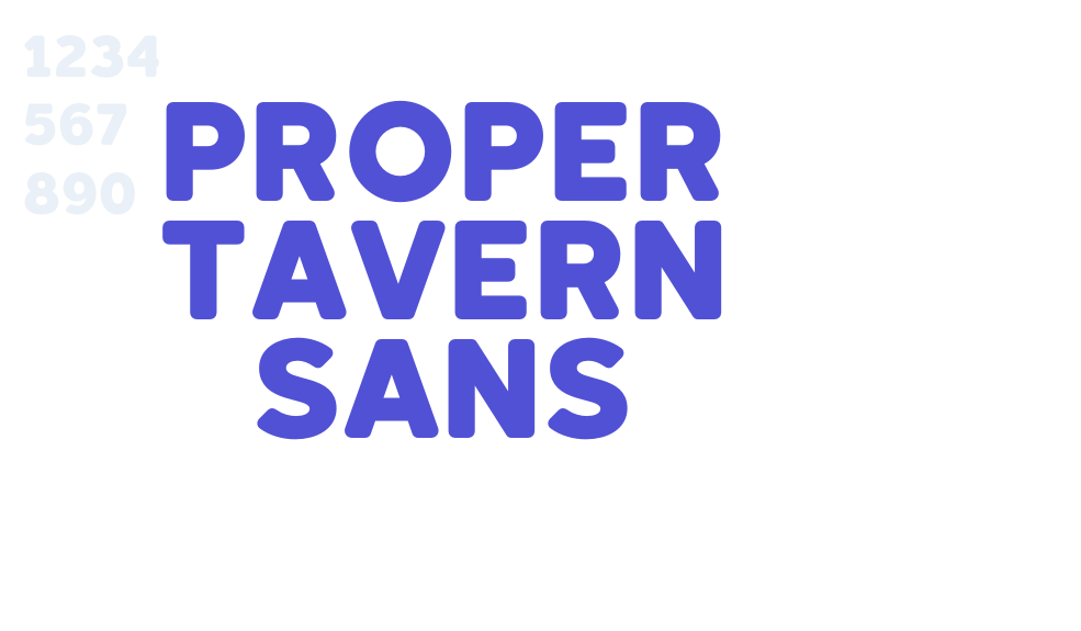 Proper Tavern Sans-font-download