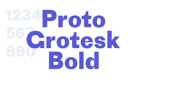 Proto Grotesk Bold font free