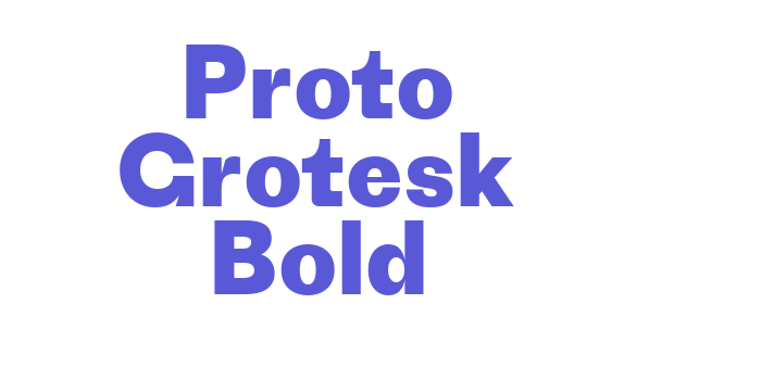 Proto Grotesk Bold Font Download