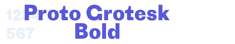 Proto Grotesk Bold-related font