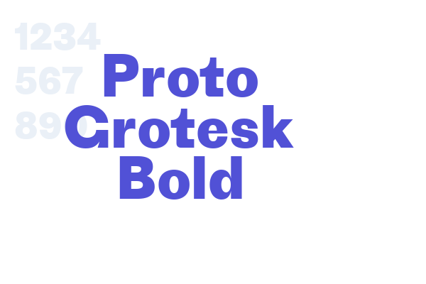 Proto Grotesk Bold