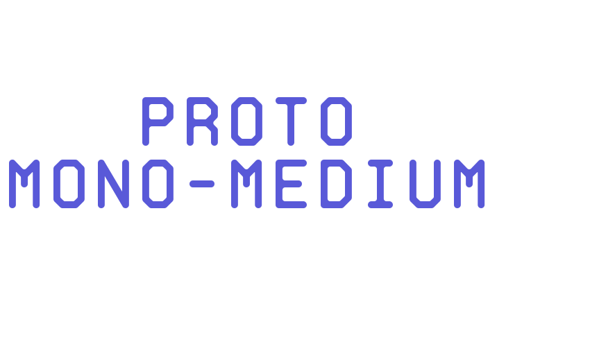 Proto Mono-Medium Font Download