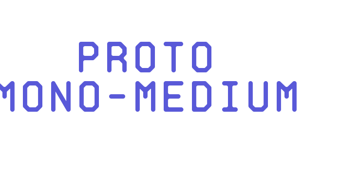 Proto Mono-Medium Font Download