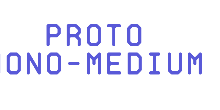 Proto Mono-Medium Font