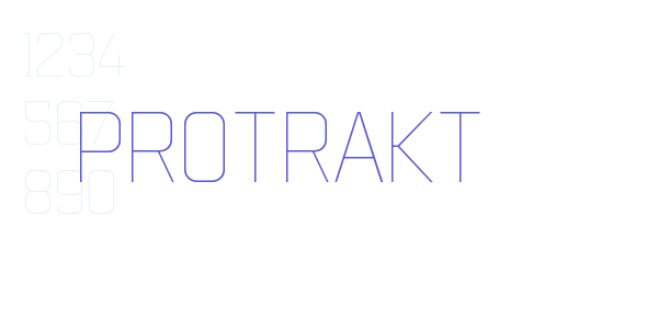 Protrakt font free