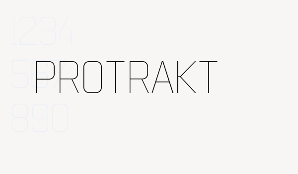 Protrakt Font