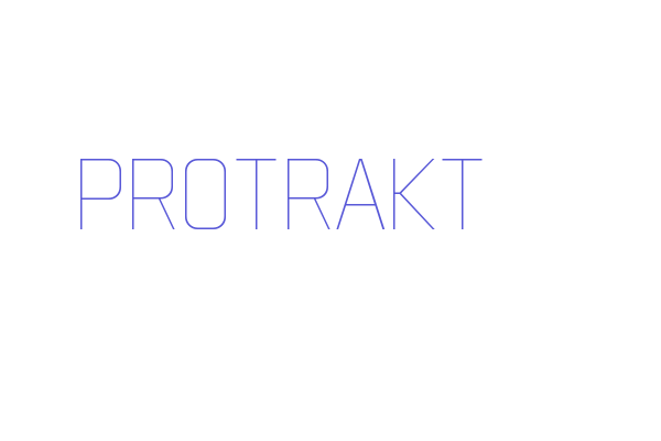 Protrakt Font