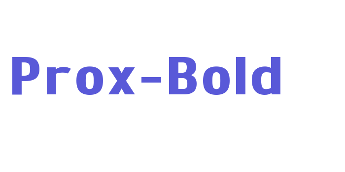 Prox-Bold Font