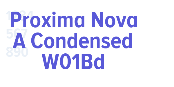 Proxima Nova A Condensed W01Bd font free