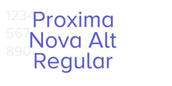 Proxima Nova Alt Regular font free