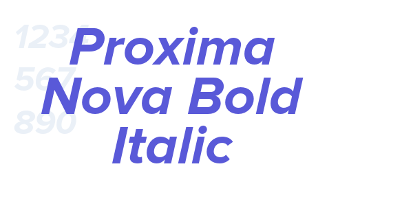 Proxima Nova Bold Italic font free