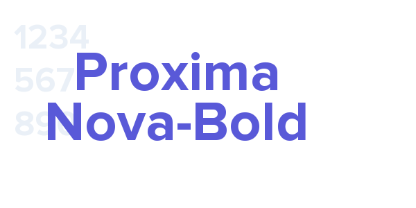 Proxima Nova Bold font free