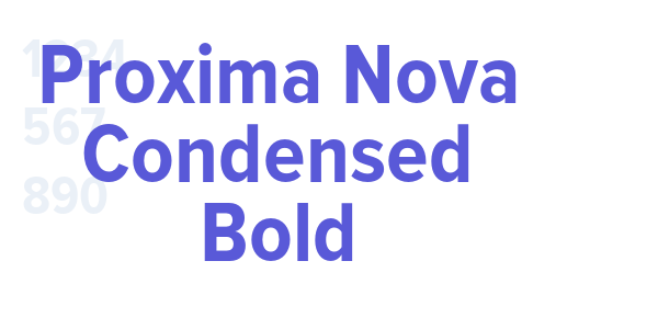 Proxima Nova Condensed Bold font free