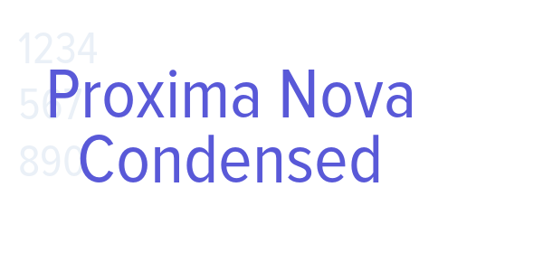 Proxima Nova Condensed font free