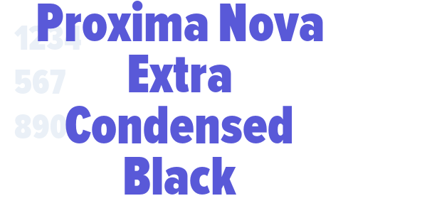 Proxima Nova Extra Condensed Black font free