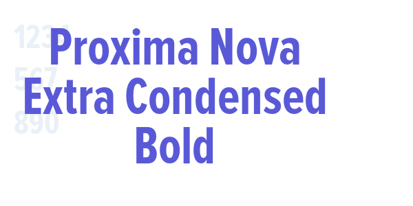 Proxima Nova Extra Condensed Bold font free