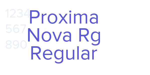 Proxima Nova Rg Regular font free