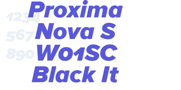 Proxima Nova S W01SC Black It font free