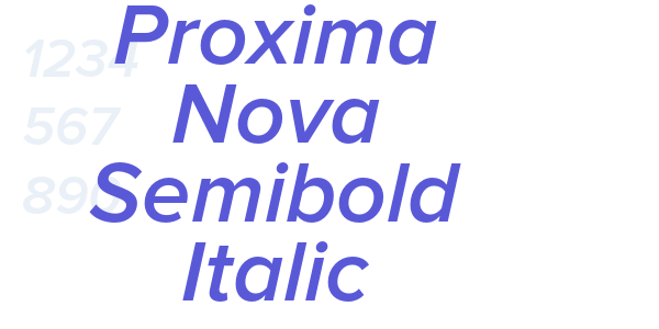 Proxima Nova Semibold Italic font free