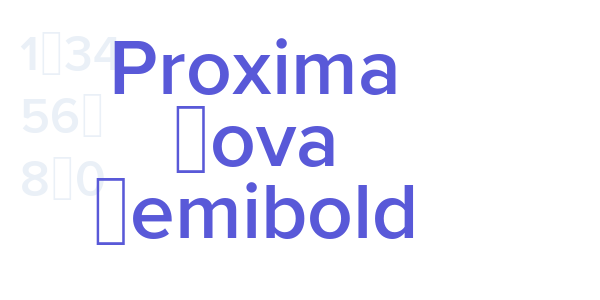 Proxima Nova Semibold font free