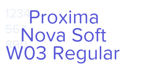 Proxima Nova Soft W03 Regular font free