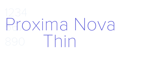 Proxima Nova Thin font free