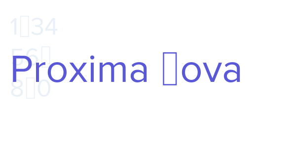 Proxima Nova font free