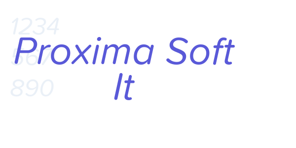 Proxima Soft It font free