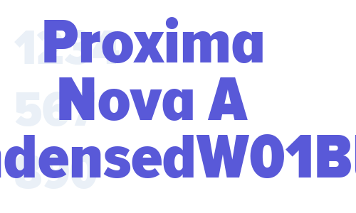 Proxima Nova A CondensedW01Blk Font