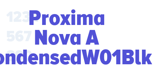 Proxima Nova A CondensedW01Blk-font-download