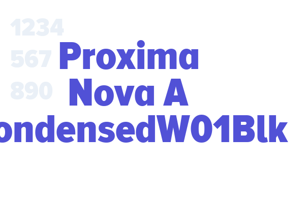 Proxima Nova A CondensedW01Blk