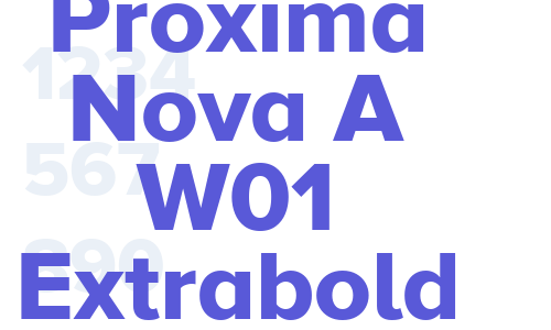 Proxima Nova A W01 Extrabold Font