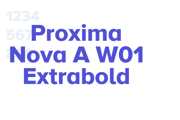 Proxima Nova A W01 Extrabold
