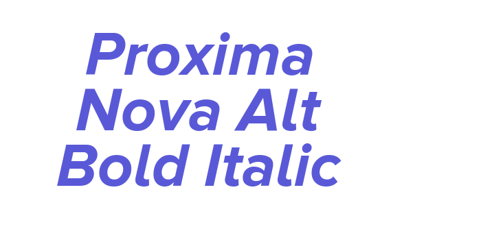 Proxima Nova Alt Bold Italic Font Download