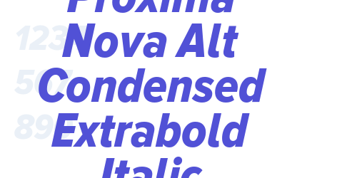 Proxima Nova Alt Condensed Extrabold Italic-font-download