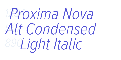 Proxima Nova Alt Condensed Light Italic-font-download