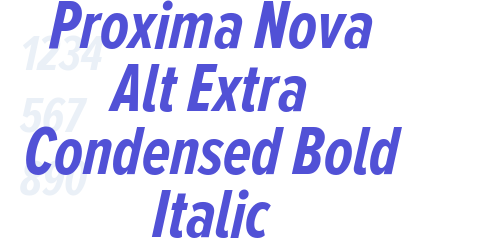 Proxima Nova Alt Extra Condensed Bold Italic-font-download