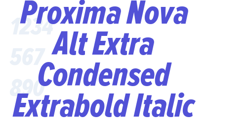 Proxima Nova Alt Extra Condensed Extrabold Italic-font-download