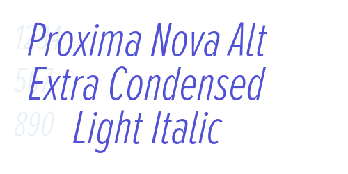 Proxima Nova Alt Extra Condensed Light Italic-font-download
