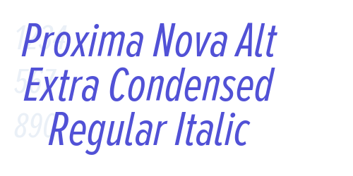 Proxima Nova Alt Extra Condensed Regular Italic-font-download
