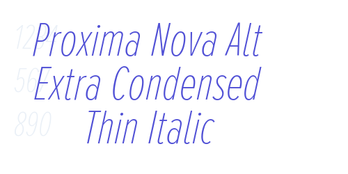 Proxima Nova Alt Extra Condensed Thin Italic-font-download